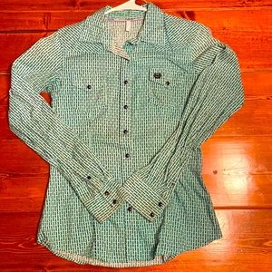 Small Cinch western shirt - mint.